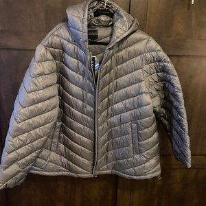 NWT LANE BRYANT GRAY PACKABLE COAT.        SIZE 22/24